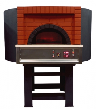 Gas Pizzaofen G100C-B0, Backsteinstil, 60 Pizzen á Ø 30 cm pro Stunde, feste & nicht beheizbare Backfläche, Gewicht 1.250 kg