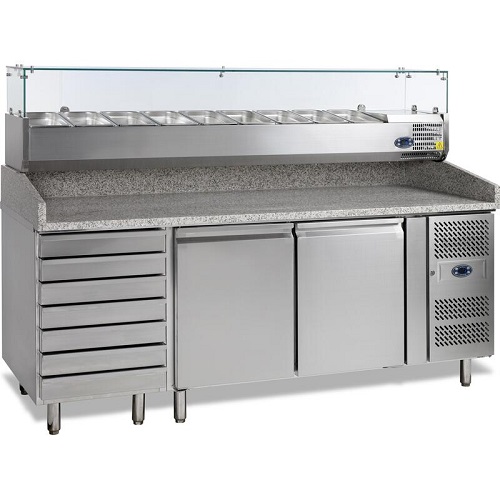 Pizza preparation tables Pizza preparation tables