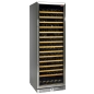 Preview: Glazed wine cellar, ventilated, stainless steel carriage, 375 Lt., BLACK