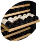 Preview: Glazed wine cellar, ventilated, 160 Lt., 2 T°, BLACK