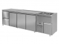 Preview: Beer bar, 2 basin r., 3 doors and 2 drawers l., 3080x700x970mm