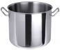 Preview: Cooking pot, mirror polished, with grip handles, 8mm sandwich ba