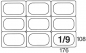 Preview: Contacto GN Containers, 1/9 GN, polycarbonate