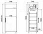 Preview: Refrigerator Oslo 700.P AG, 1-door, 818x740x2035mm