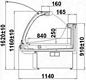 Preview: Refrigerated display ANCONA 1.9 SP-mod/C, 1875x1140x1160mm