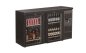 Preview: BACKBAR COOLER BLACK WITH 2 GLASS DOORS