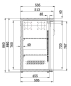 Preview: BACKBAR COOLER BLACK WITH 2 GLASS DOORS