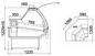 Preview: Refrigerated counter ALASKA NWS-mod/C DRE, 1300x1220x1225+/-10