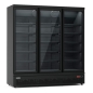 Preview: REFRIGERATOR 3 GLASS DOORS BLACK JDE-1530R BL