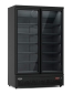 Preview: FREEZER 2 GLASS DOORS BLACK JDE-1000F BL