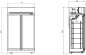 Preview: GEFRIERSCHRANK 2 GLASTÜREN INS-1000F