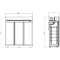 Preview: FREEZER 3 GLASS DOORS INS-1530F