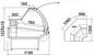 Preview: Refrigerated counter ALASKA NWS-mod/C, 1300x1190x1225+/-10mm
