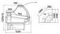 Preview: Refrigerated counter ALASKA NWW DRE, 1390x1220x1225+/-10mm