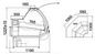Preview: Refrigerated counter ALASKA NWW-mod/A, 1300x1190x1225+/-10mm