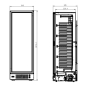 Preview: FREEZER 1 GLASS DOOR 382 LITERS