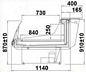 Preview: Refrigerated counter BARI 1.9, 1975x1140x910+/-10mm
