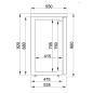 Preview: BAR COOLER BLACK WITH 2 GLASS DOORS