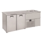 Preview: BEER COUNTER WITH 2 DOORS & 2 SINKS ON THE RIGHT
