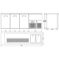 Preview: BEER COUNTER WITH 3 DOORS & 2 SINKS ON THE RIGHT