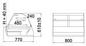 Preview: Heated Display SANTA CATARINA 80, 800x770x610+/-10mm