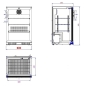 Preview: BACKBAR COOLER BLACK 1 DOOR