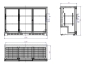 Preview: BACKBAR COOLER BLACK 3 SLIDING DOORS