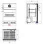 Preview: BACKBAR COOLER BLACK 1 DOOR