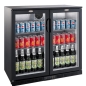 Preview: BACKBAR COOLER BLACK 2 DOORS