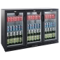 Preview: BACKBAR COOLER BLACK 3 DOORS