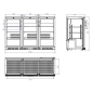 Preview: BACKBAR COOLER BLACK 3 DOORS