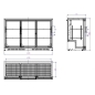 Preview: BACKBAR COOLER BLACK 3 SLIDING DOORS