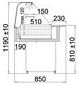 Preview: Heated Display JURA 1.3 GRZ, 1300x850x1190+/-10mm