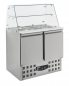 Preview: REFRIGERATED SALADETTE WITH GLASS LID 2 DOORS