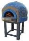 Preview: Wooden pizza oven D120K, dome with mosaic stones, 105 pizzas á Ø 30 cm per hour, weight 1,500 kg