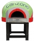 Preview: Wooden pizza oven D160K, dome with mosaic stones, 195 pizzas á Ø 30 cm per hour, fixed & unheated baking surface, weight 2,300 kg