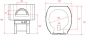 Preview: Gas pizza oven G100S-B0, metal dome, 60 pizzas á Ø 30 cm per hour, fixed & unheated baking surface, weight 1,250 kg