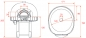 Preview: Gas pizza oven G120K-BF, dome with mosaic stones, 105 pizzas á Ø 30 cm per hour, fixed & heated baking surface, weight 1,400 kg