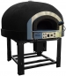 Preview: Gas pizza oven GR130K-B0, dome with silicone coating, 165 pizzas á Ø 30 cm per hour, rotatable and separately heated baking surface, weight 1,900 kg