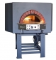 Preview: Gas pizza oven GR160S-B0, metal housing with brick elements, 270 pizzas á Ø 30 cm per hour, rotating and not separately heated baking surface, weight 2.300 kg