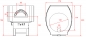 Preview: Gas pizza oven GR140S-B0, metal housing with brick elements, 195 pizzas á Ø 30 cm per hour, rotating and not separately heated baking surface, weight 1,950 kg