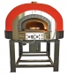 Preview: Gas pizza oven GR130K-B0, dome with silicone coating, 165 pizzas á Ø 30 cm per hour, rotatable and separately heated baking surface, weight 1,900 kg
