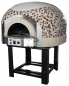 Preview: Gas pizza oven G120K-BF, dome with mosaic stones, 105 pizzas á Ø 30 cm per hour, fixed & heated baking surface, weight 1,400 kg