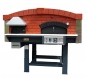 Preview: Hybrid pizza oven MIX120V with wood and gas, brick style, 135 pizzas á Ø 30 cm per hour, fixed & unheated baking surface, weight 1,950 kg