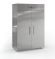 Preview: 2 door refrigerator (144x83 cm) in the color silver