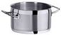 Preview: Contacto Meat pot, satin polished, with sandwich base up to 33cm