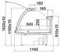 Preview: Refrigerated counter BARI 1.9 SP-mod/A, 1975x1140x1160+/-10mm