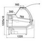 Preview: Refrigerated counter ALASKA 2.5S DRE, 2560x1220x1225mm