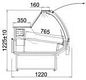 Preview: Refrigerated counter ALASKA 2.5W-mod/C DRE, 2460x1220x1225mm