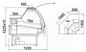 Preview: Refrigerated counter ALASKA NWW-mod/A DRE, 1300x1220x1225+/-10
